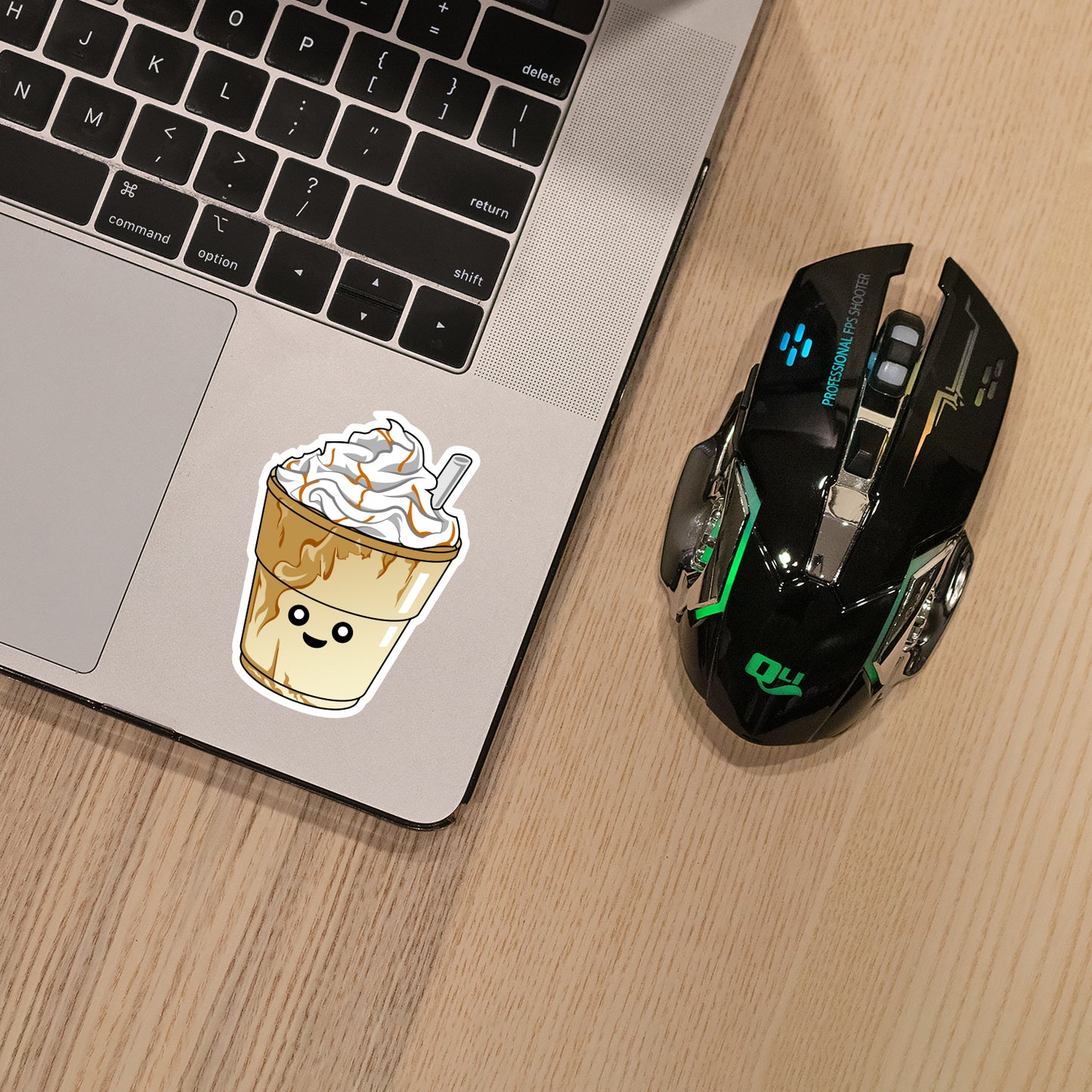 Kawaii Caramel Frappuccino Sticker