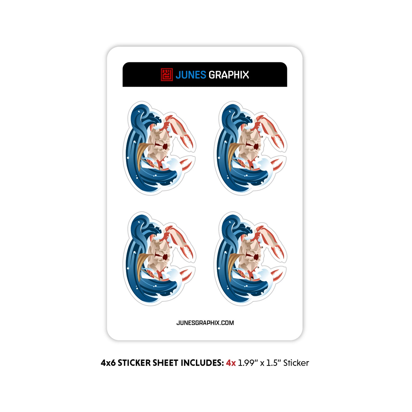 Crab Titan Shipwreck Sticker