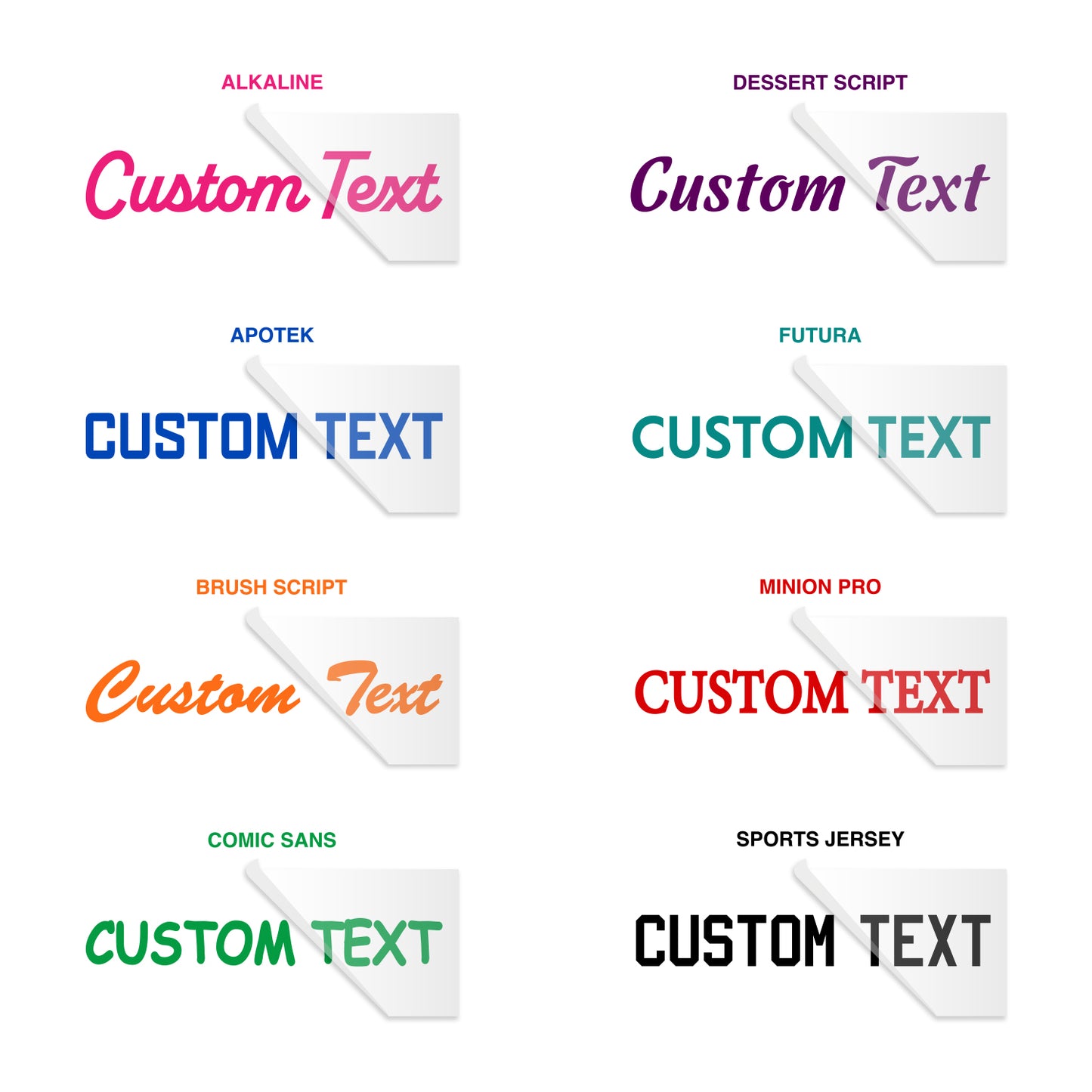 Custom Text Heat Transfer