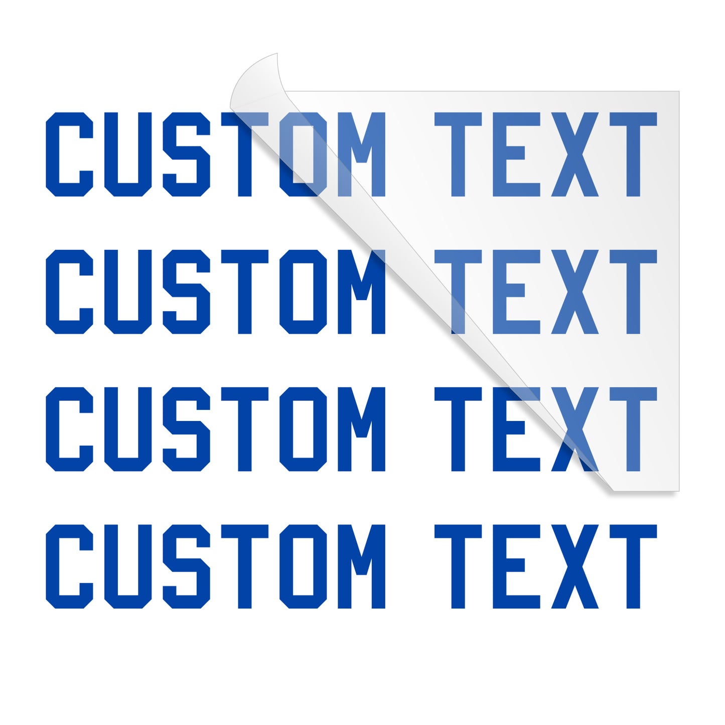Custom Text Heat Transfer