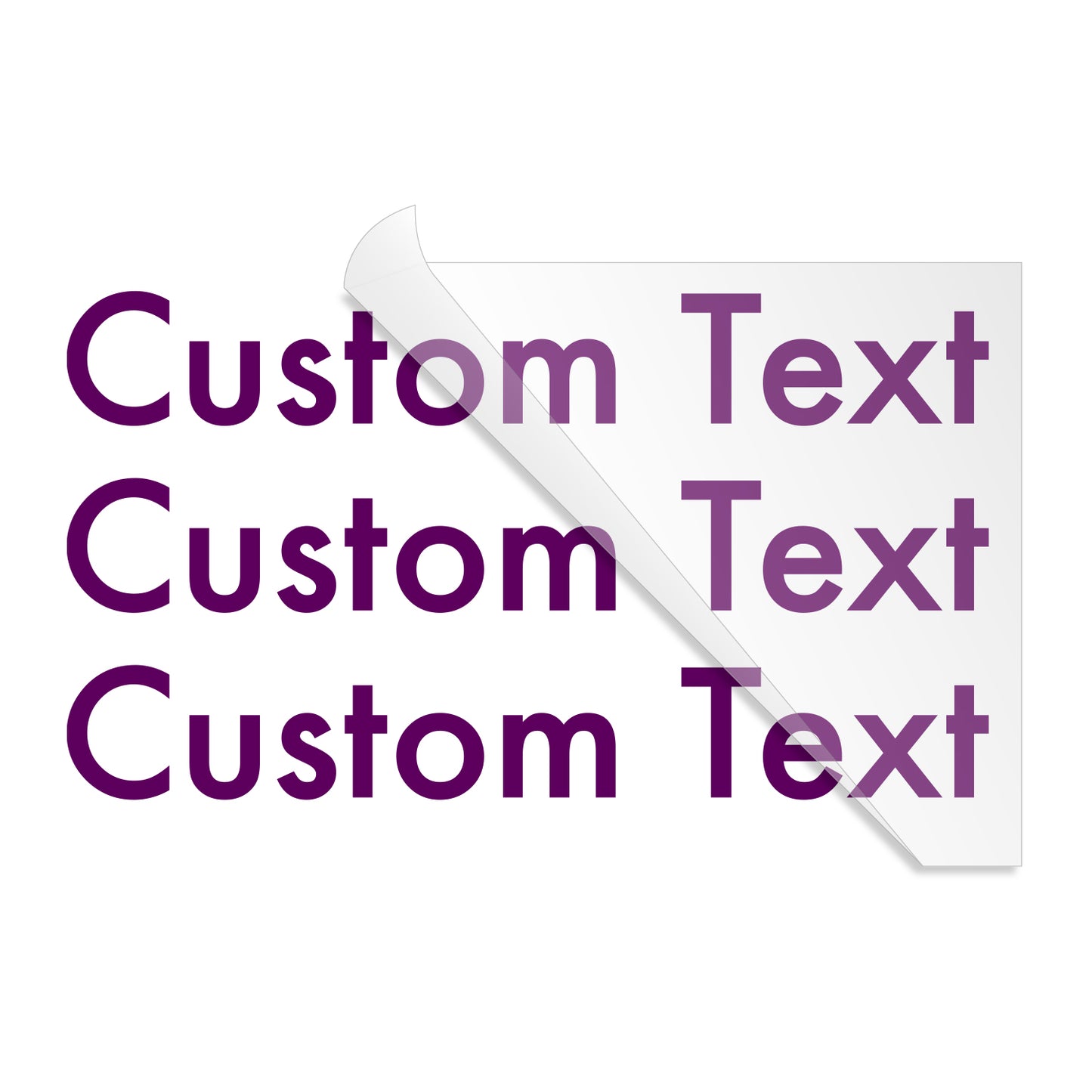 Custom Text Heat Transfer
