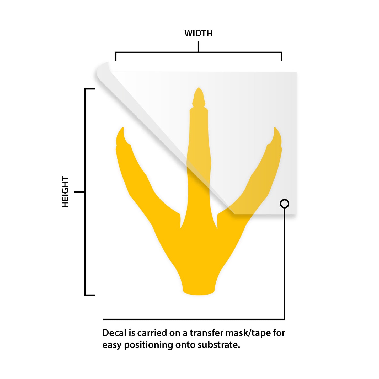 Duck Feet Print Decal