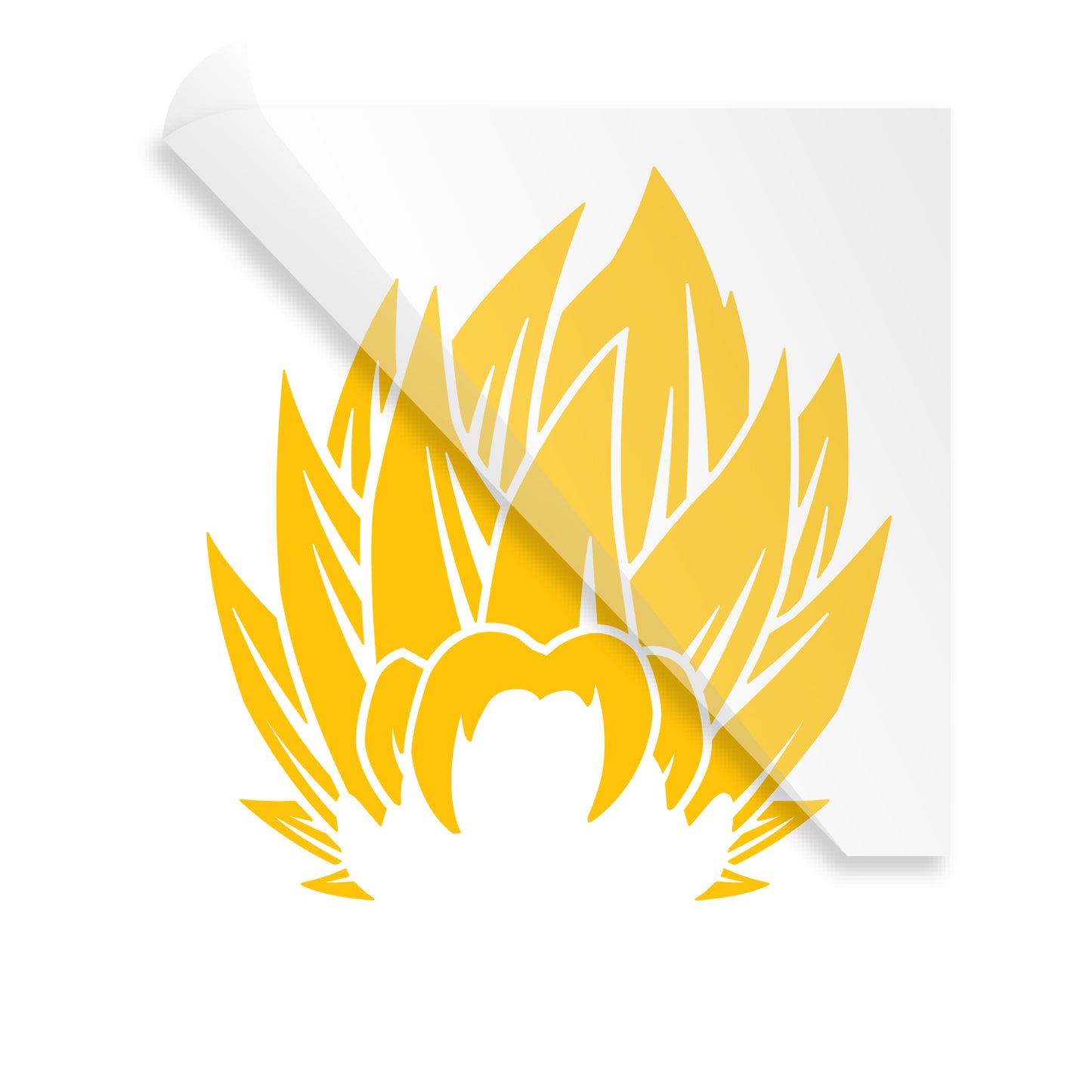 Goku Kakarot Super Saiyan Hair Decal