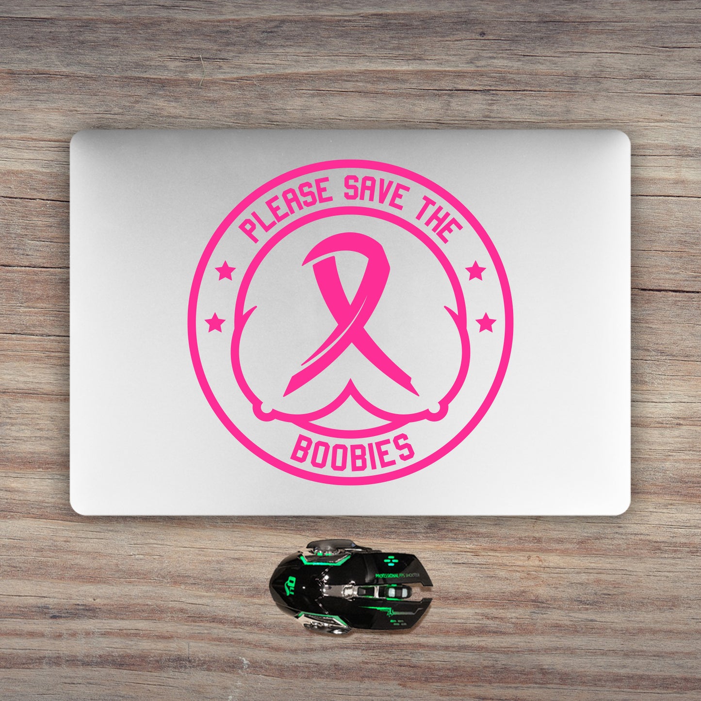 Please Save The Boobie Breast Cancer Awareness Decal