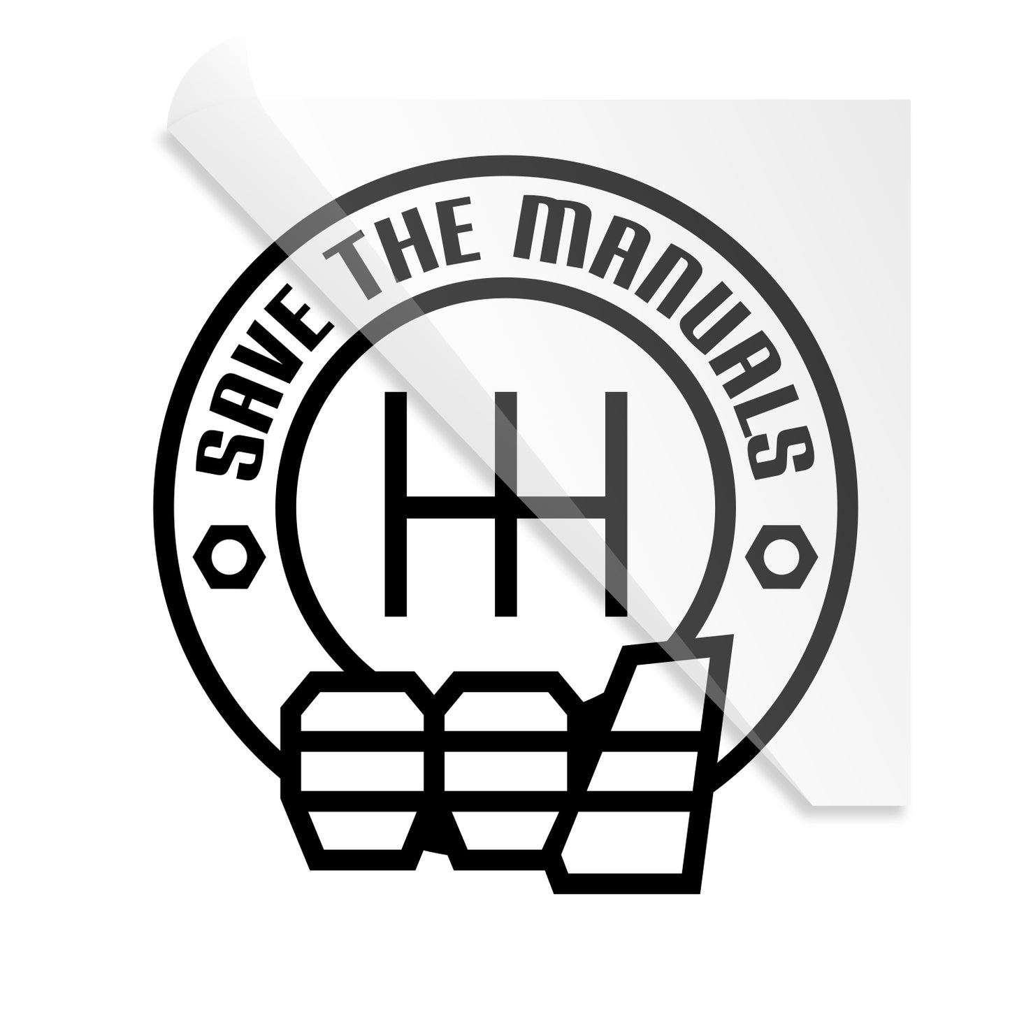 Save The Manuals With Shift Pedals Decal