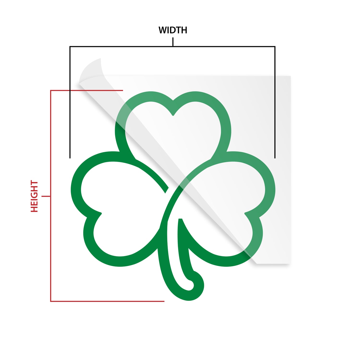 Shamrock Outlined Heat Transfer