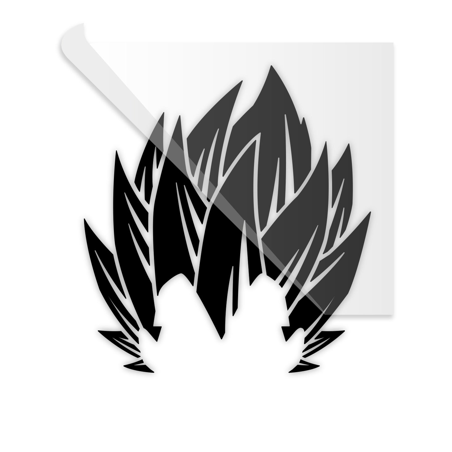 Vegeta Saiyan Hair Decal