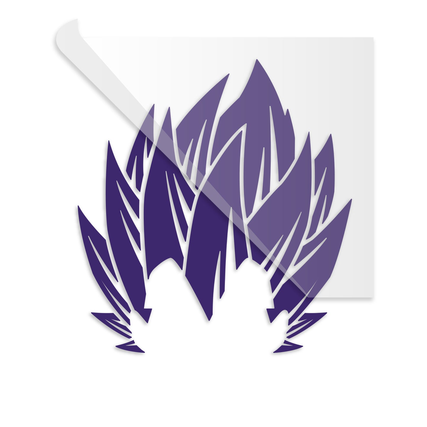 Vegeta Saiyan Hair Decal
