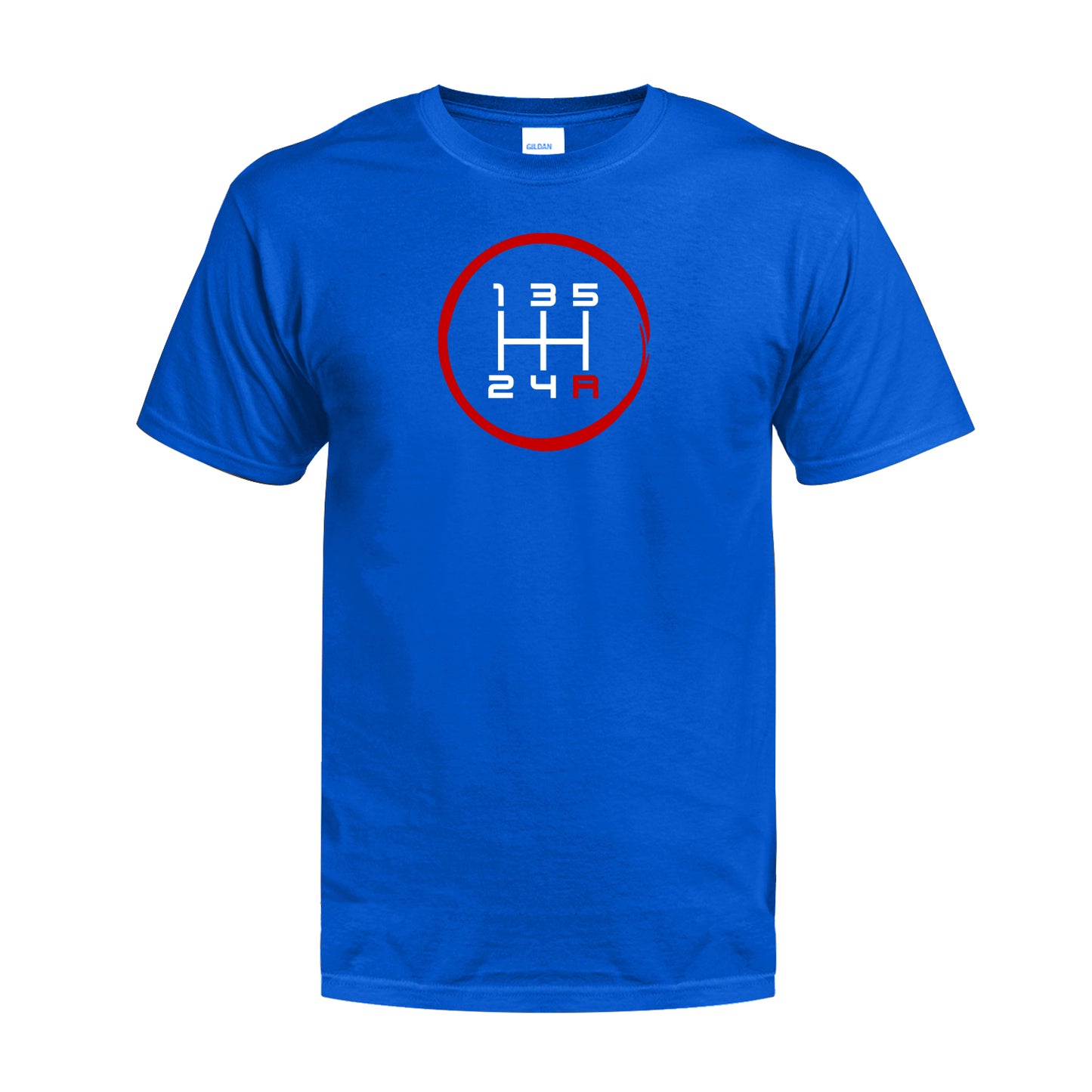 5 Speed Pattern Manual Transmission Brush Stroked T-Shirt