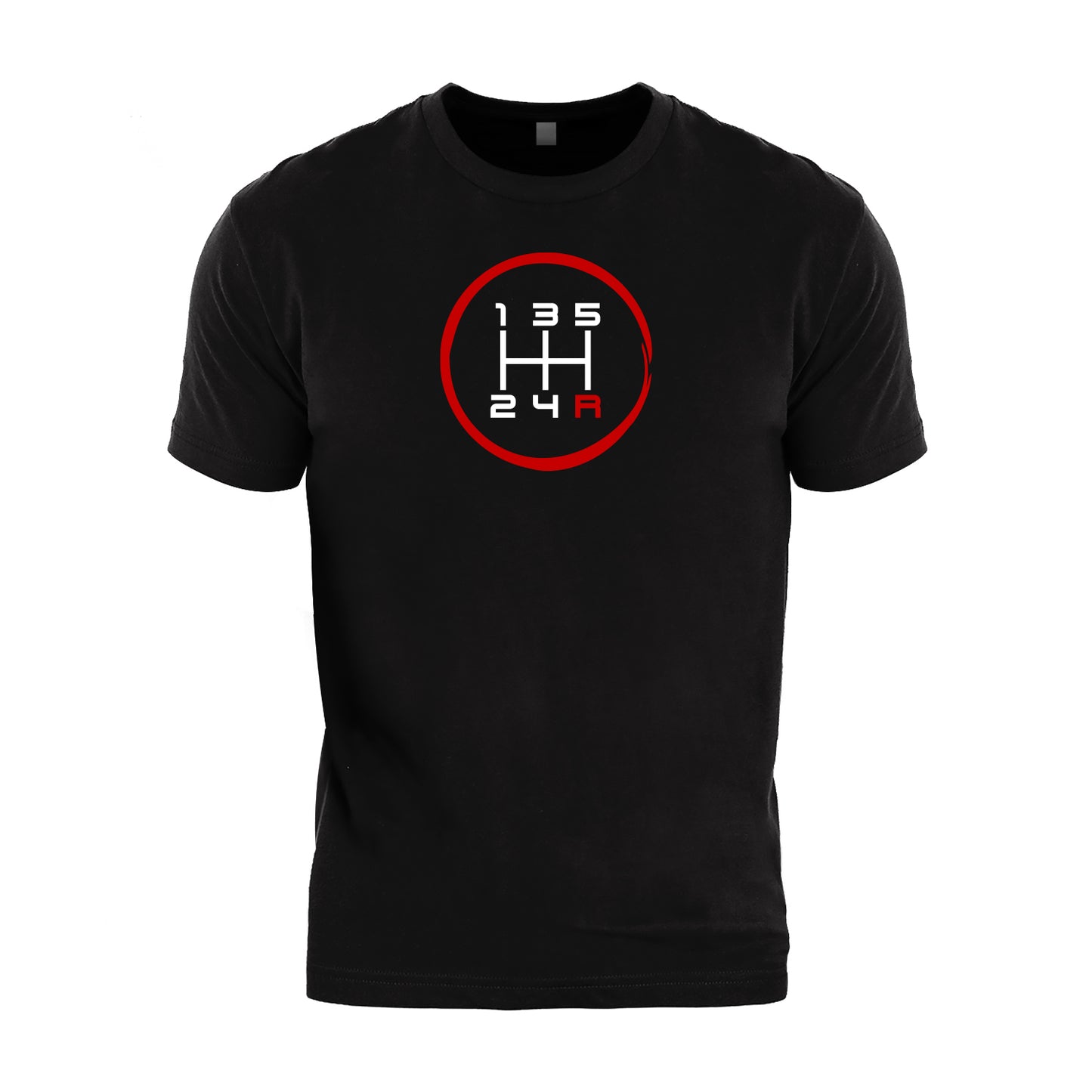5 Speed Pattern Manual Transmission Brush Stroked T-Shirt