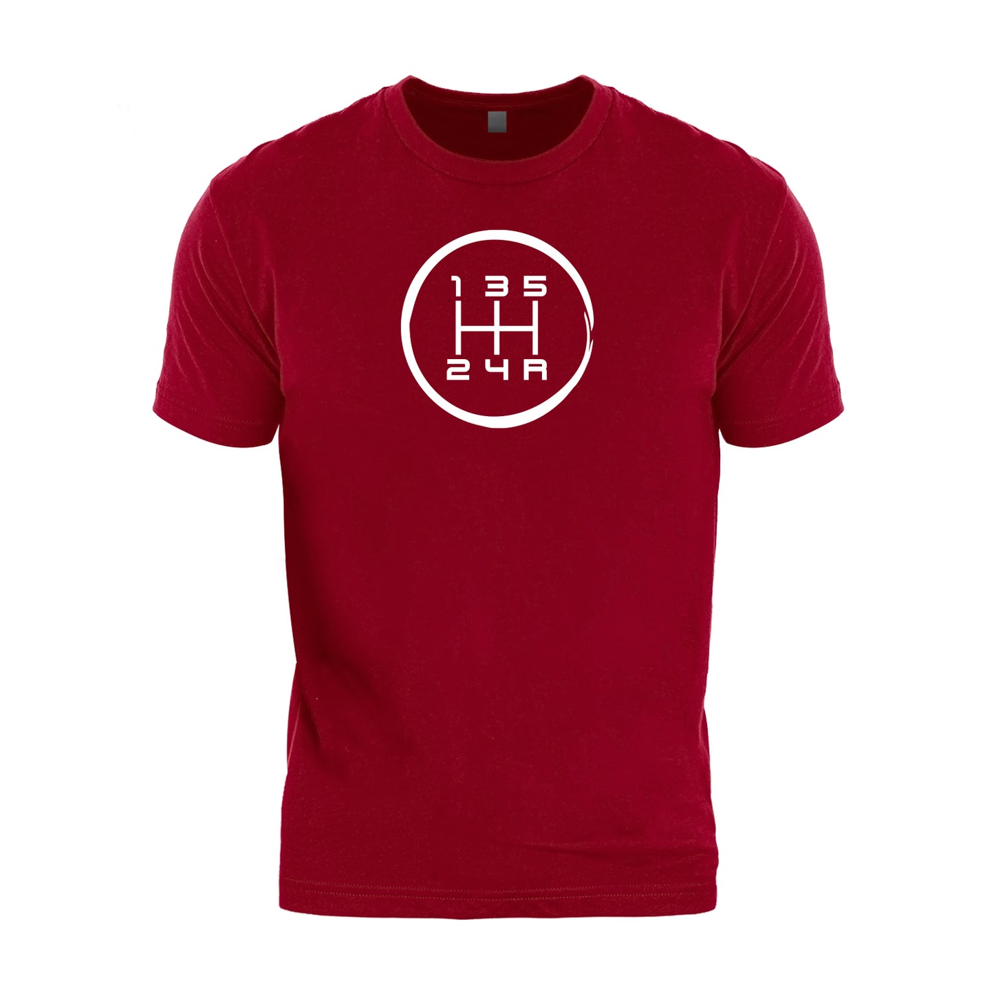 5 Speed Pattern Manual Transmission Brush Stroked T-Shirt
