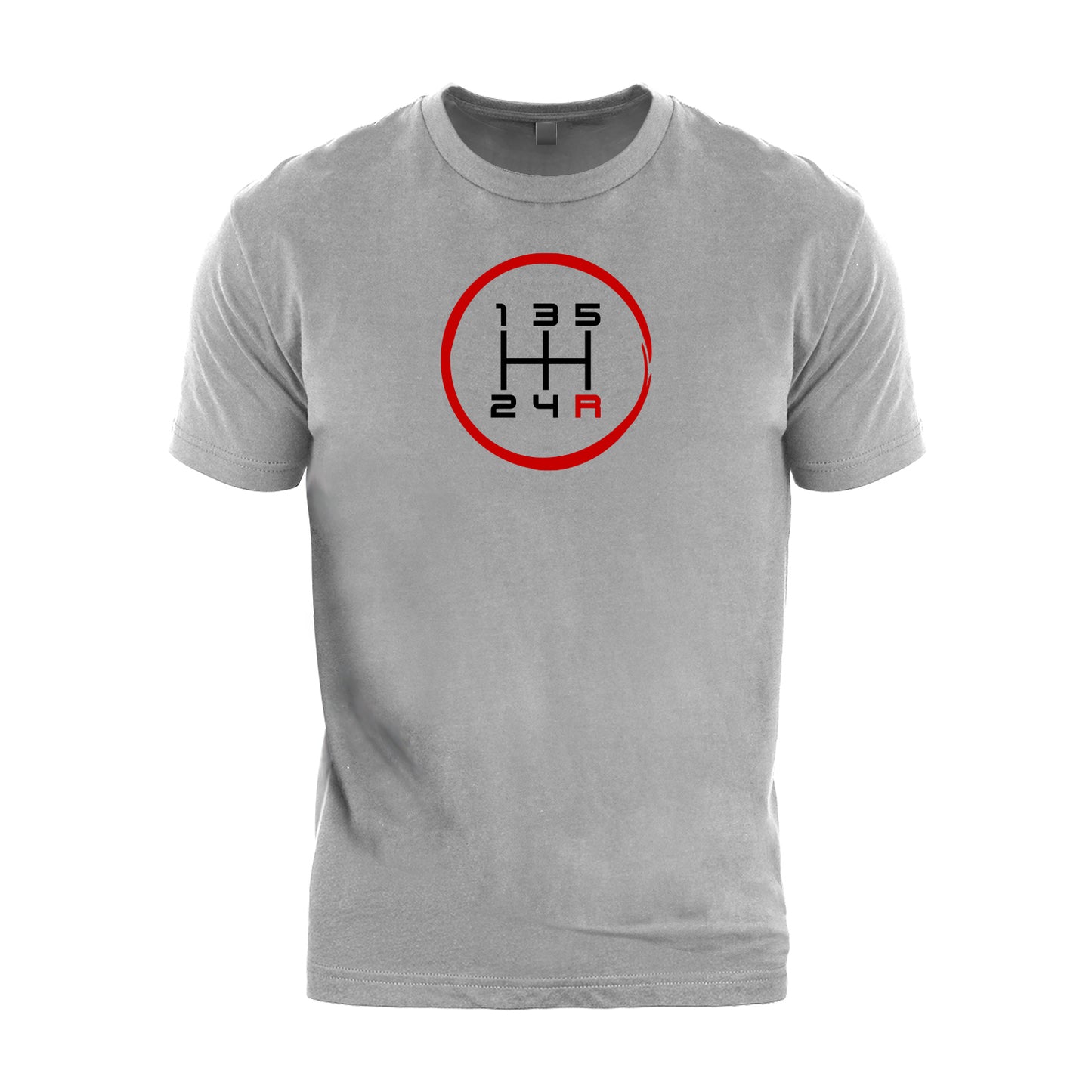5 Speed Pattern Manual Transmission Brush Stroked T-Shirt