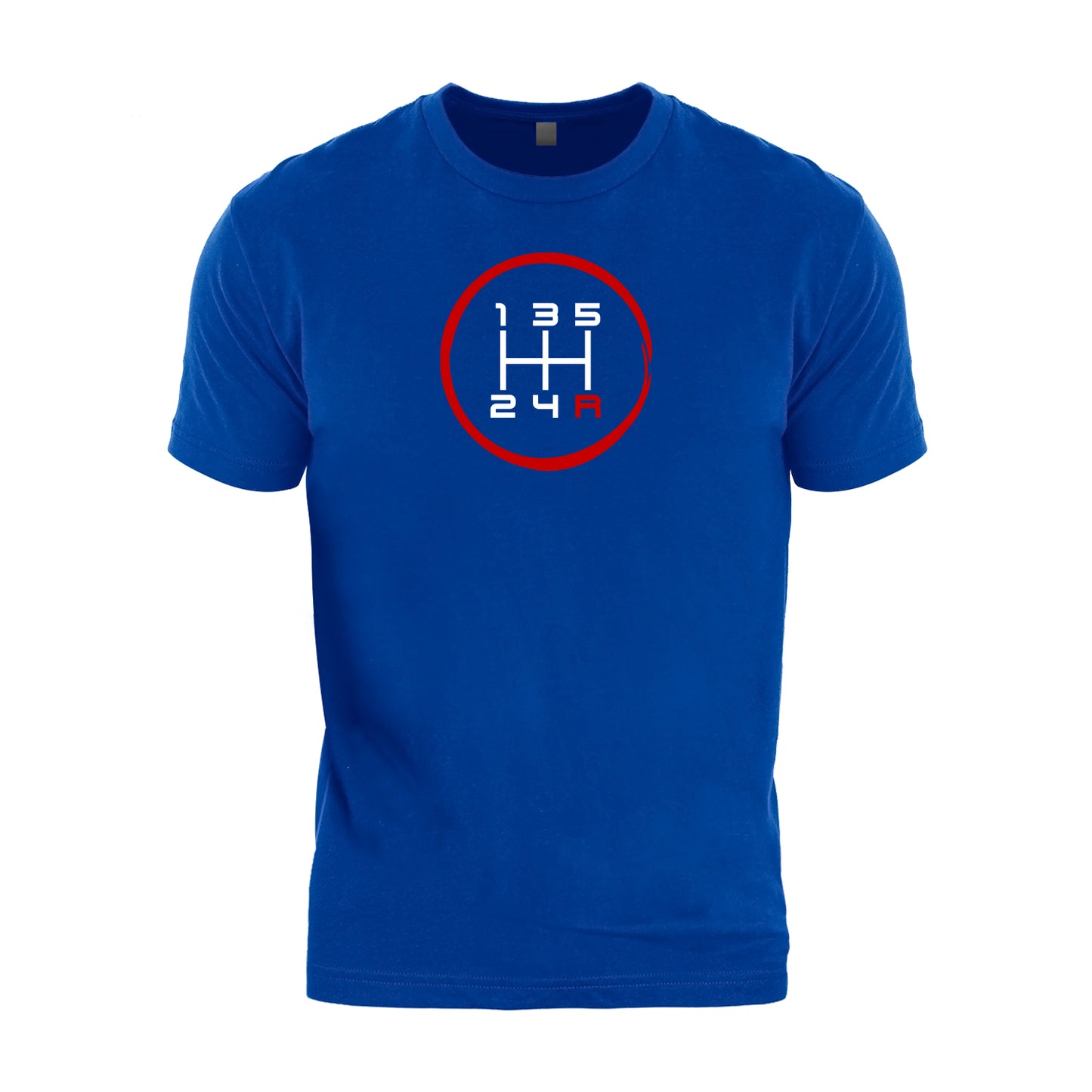 5 Speed Pattern Manual Transmission Brush Stroked T-Shirt
