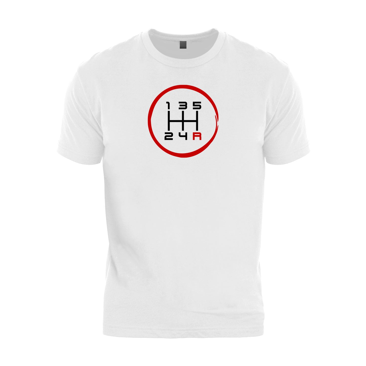 5 Speed Pattern Manual Transmission Brush Stroked T-Shirt