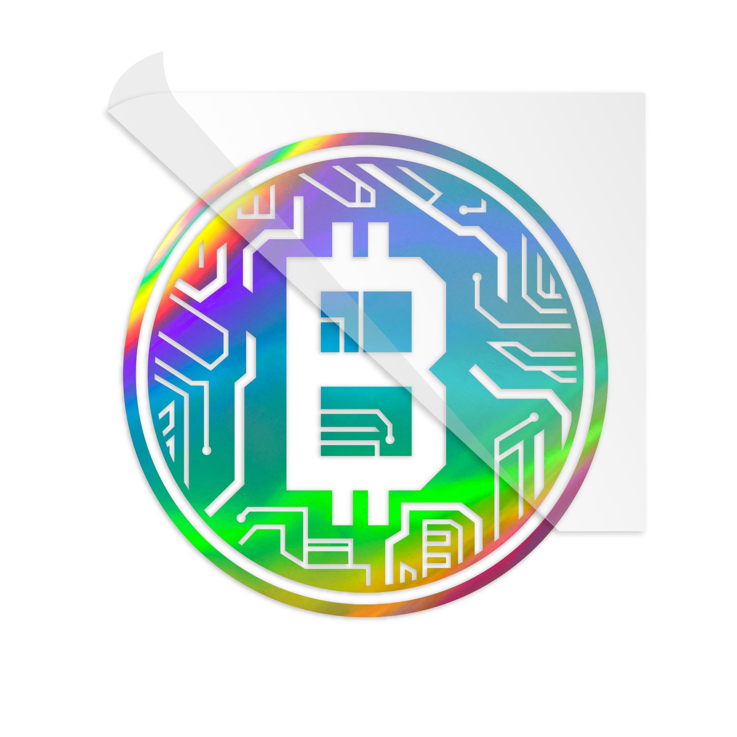 Bitcoin Crypto Circuit Coin Decal