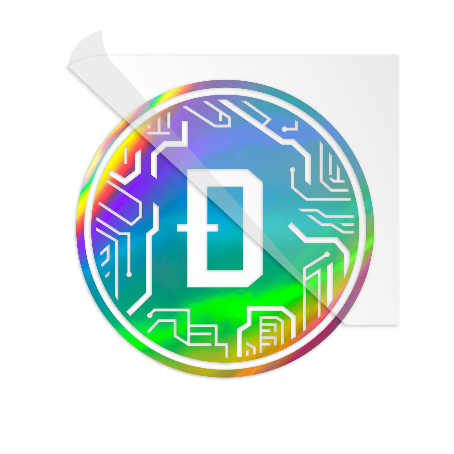 Dogecoin Crypto Circuit Coin Decal