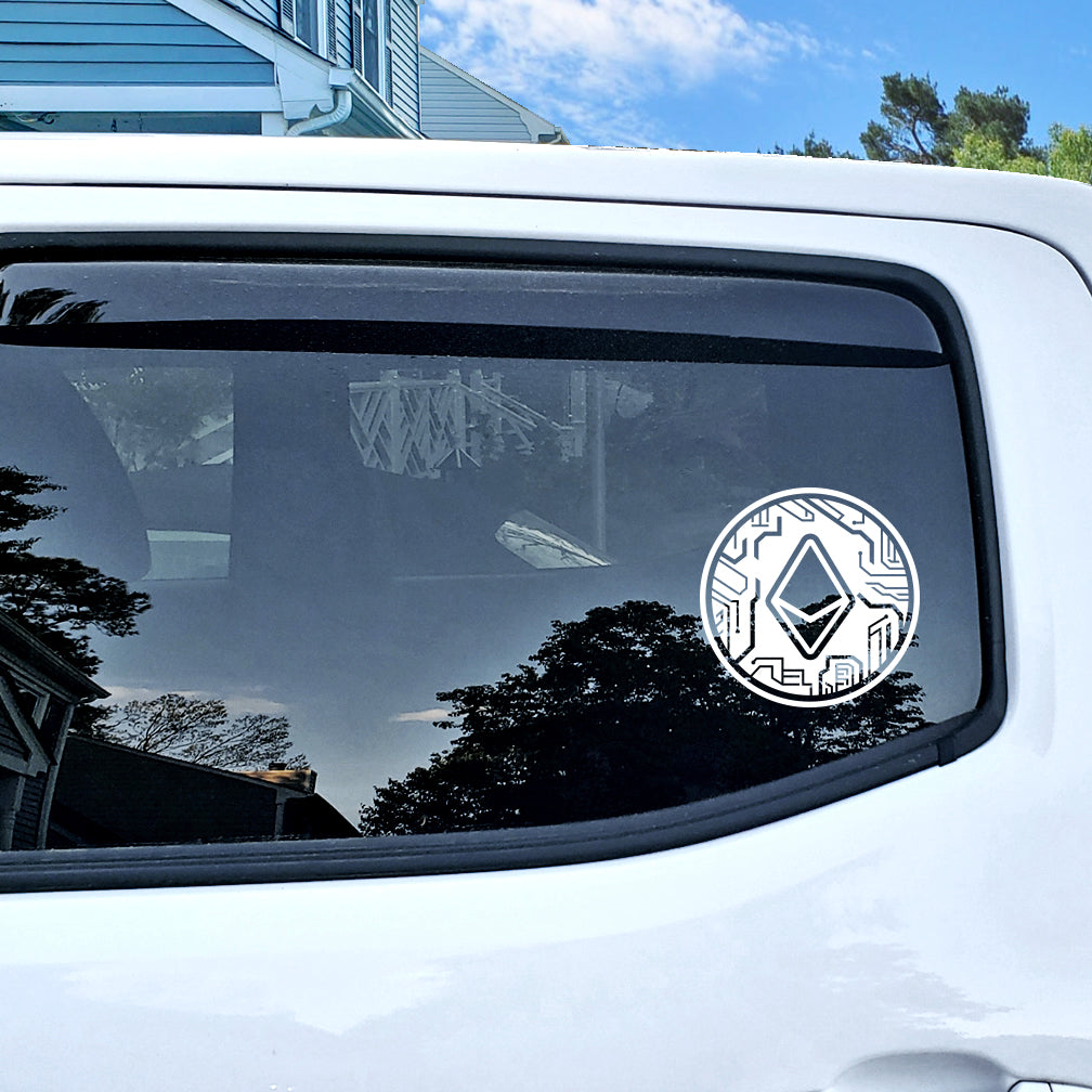 Ethereum Crypto Circuit Coin Decal