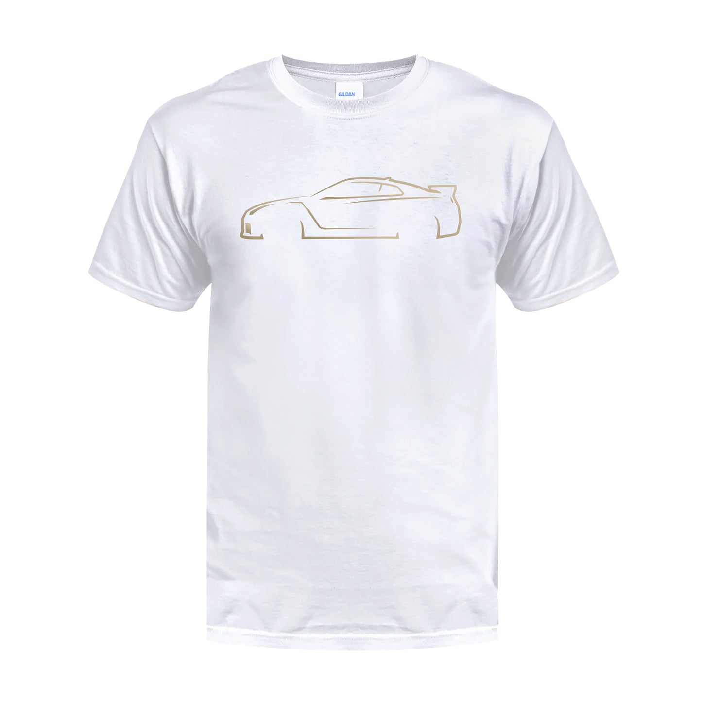 R35 GTR Inspired Vintage Gold Silhouette T-Shirt