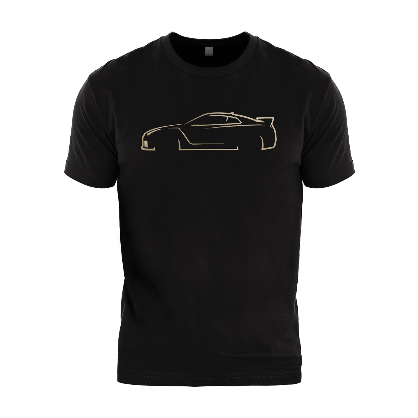 R35 GTR Inspired Vintage Gold Silhouette T-Shirt