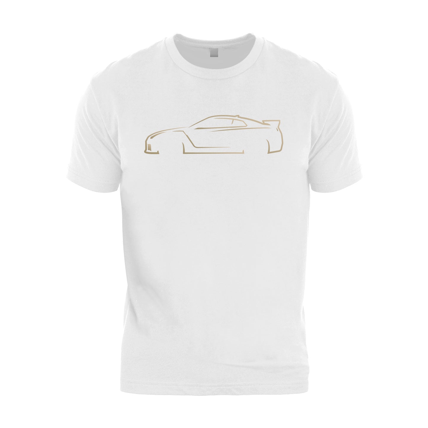R35 GTR Inspired Vintage Gold Silhouette T-Shirt
