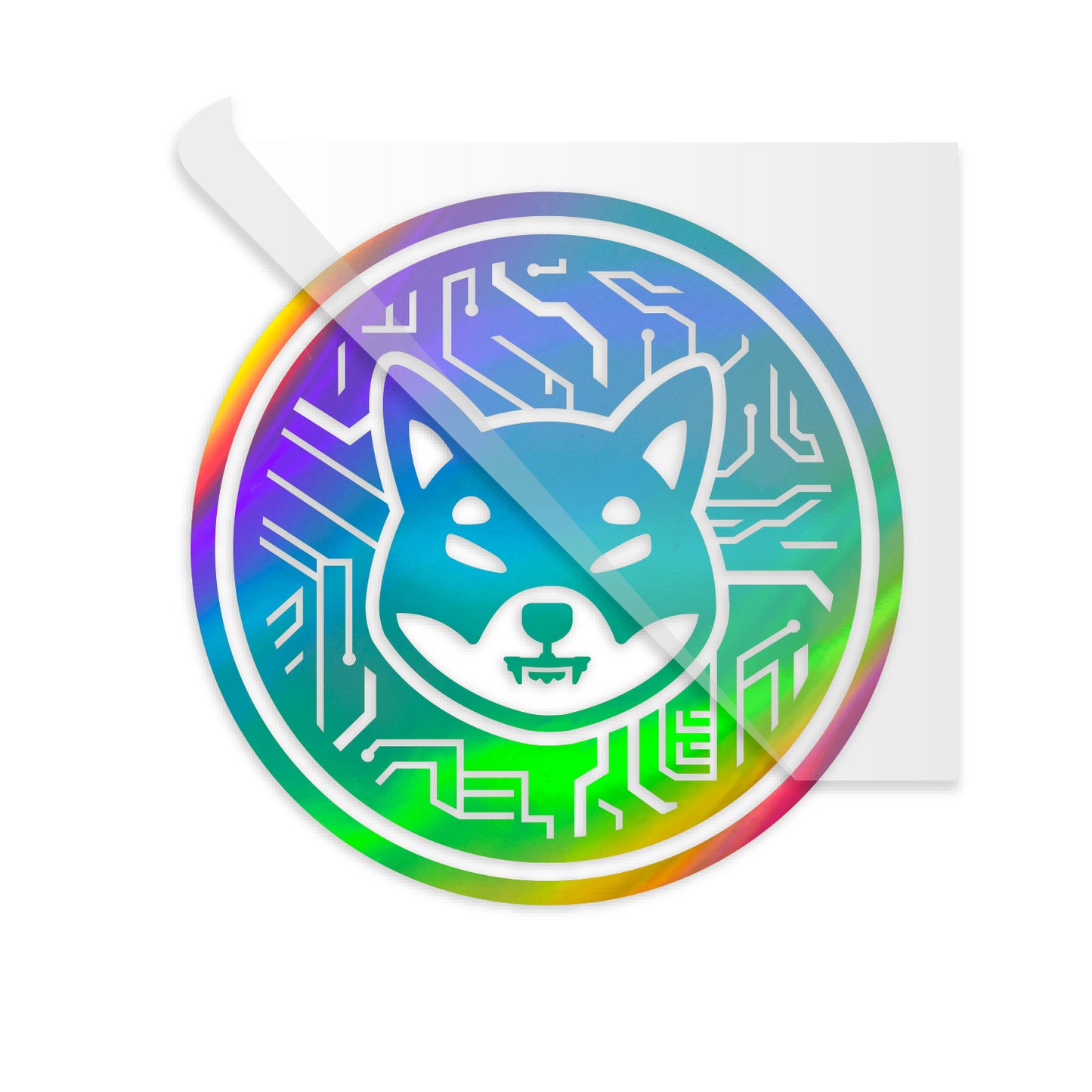 Shib Crypto Circuit Coin Decal