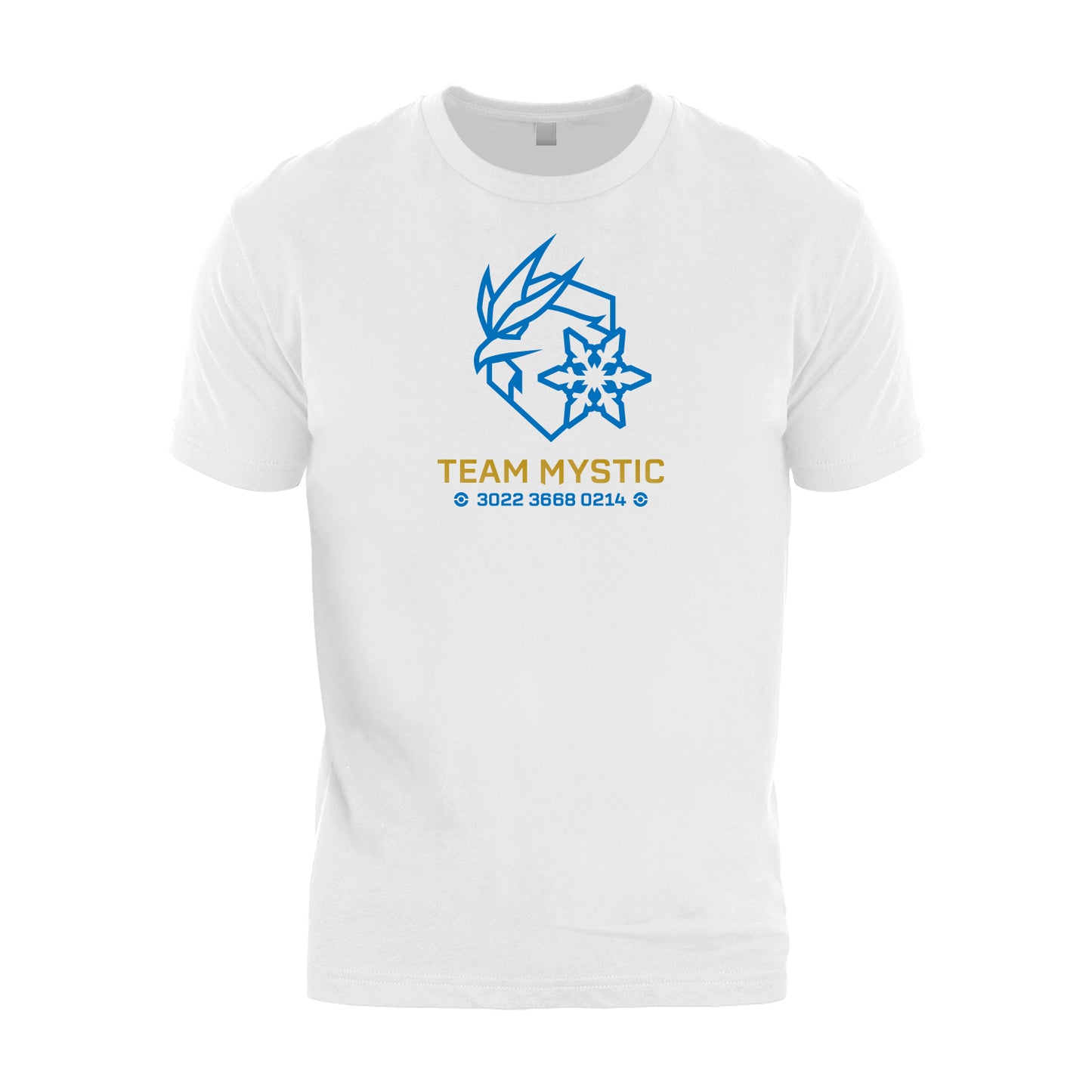 PoGo Team Mystic Personalized Trainer Code T-Shirt