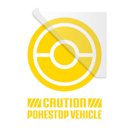 Pogo Caution PokeStop Vehicle Decal