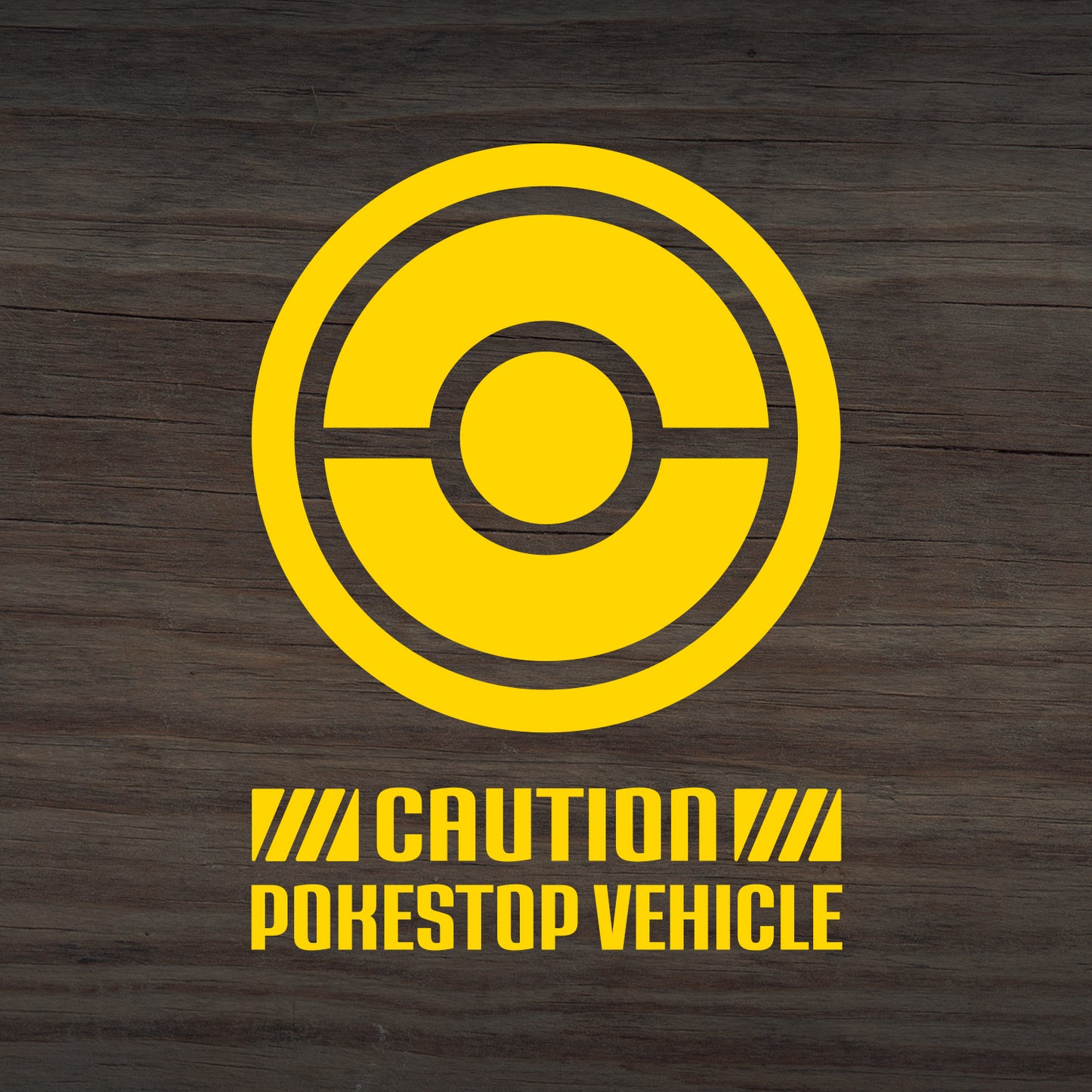 Pogo Caution PokeStop Vehicle Decal