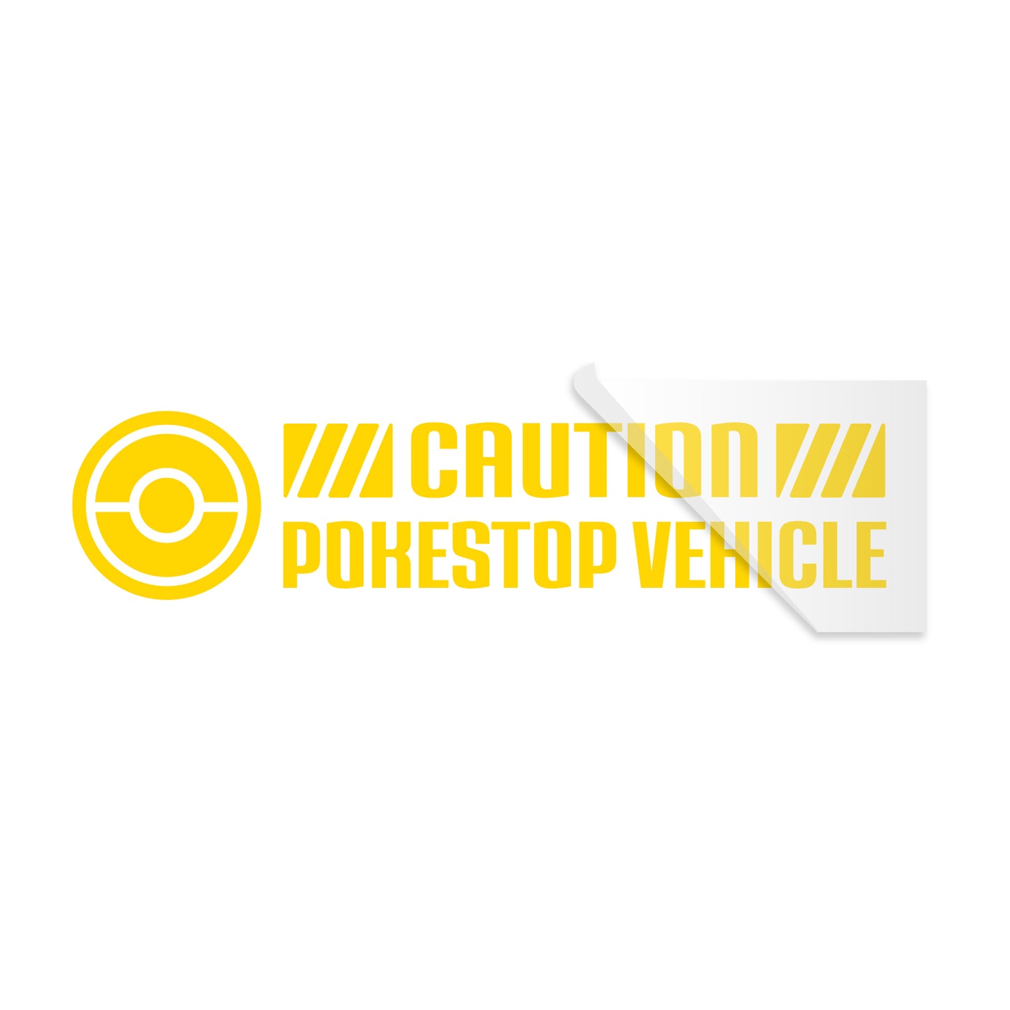 Pogo Caution PokeStop Vehicle V2 Decal