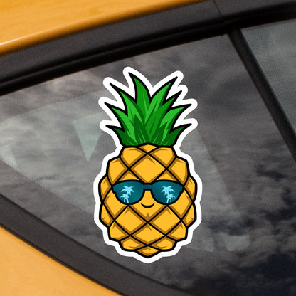 Coolest Pineapple with Sunglasses Sticker