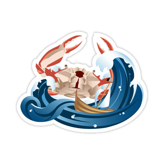 Crab Titan Shipwreck Sticker