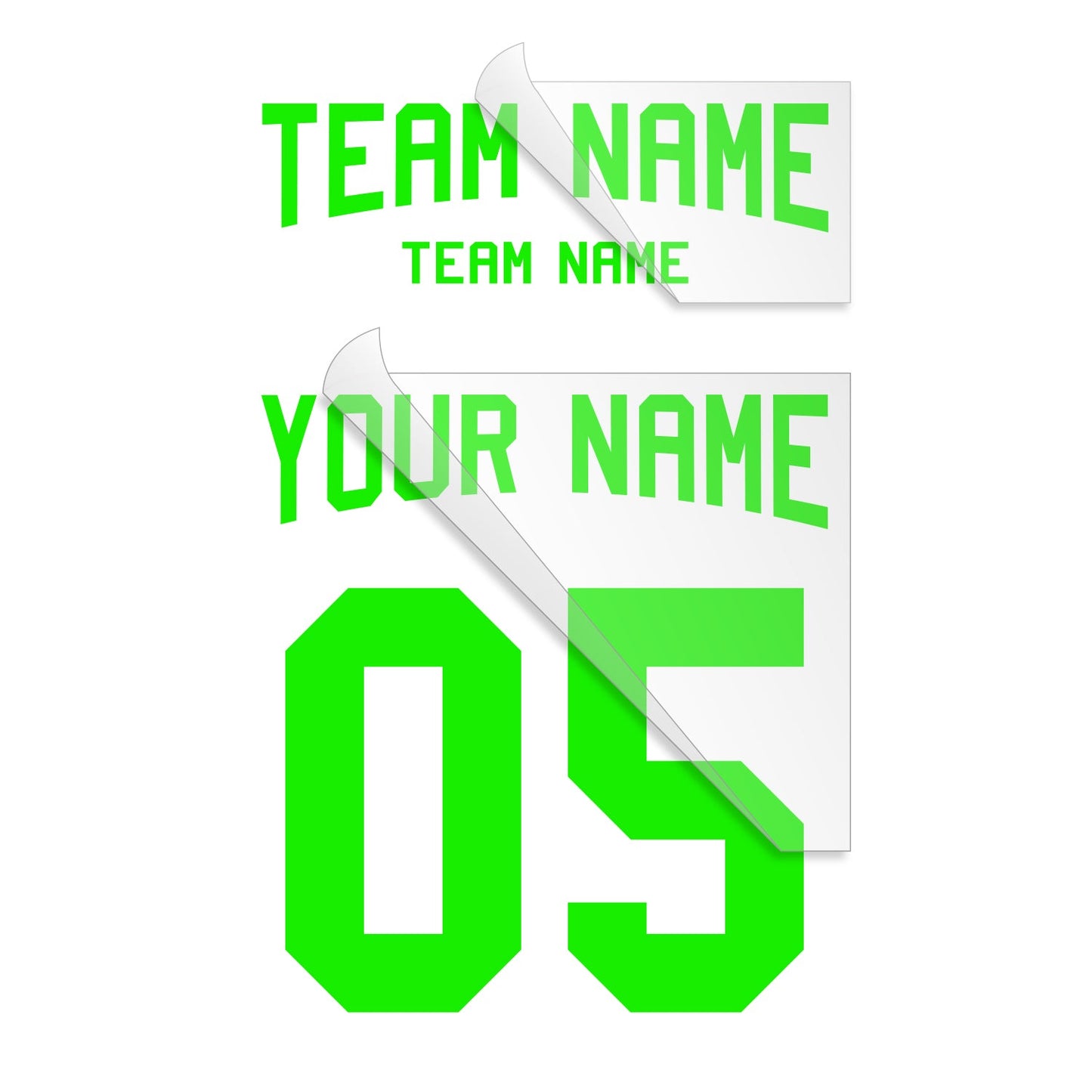 Custom Sports Team Set Heat Transfer