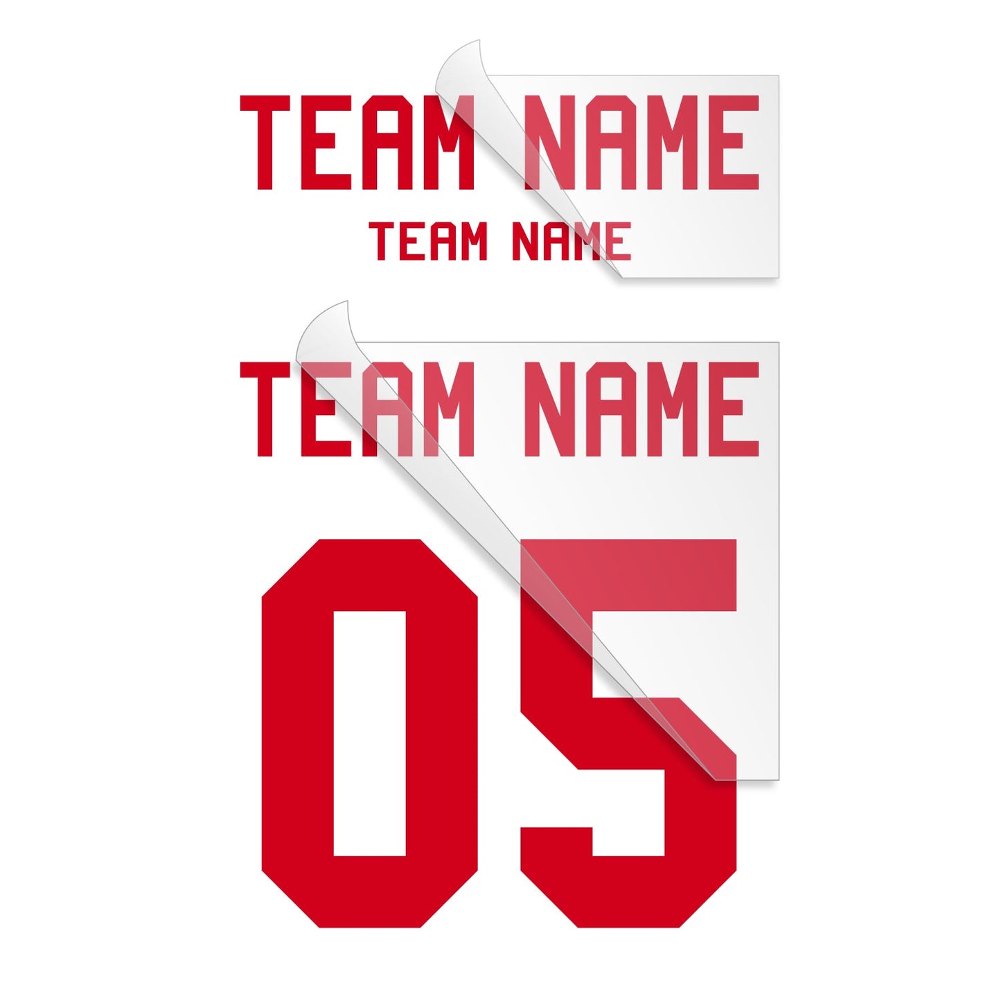 Custom Sports Team Set Heat Transfer