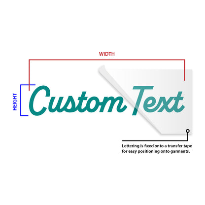 Custom Text Heat Transfer