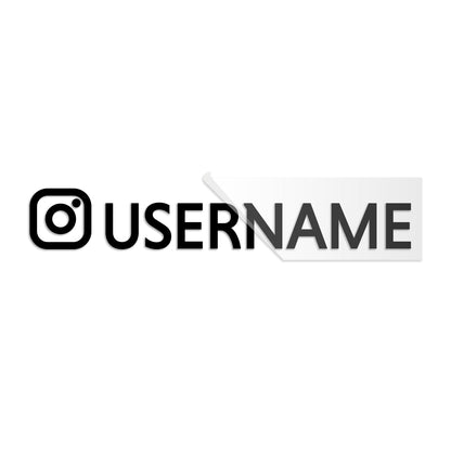 Instagram Custom Username Decal