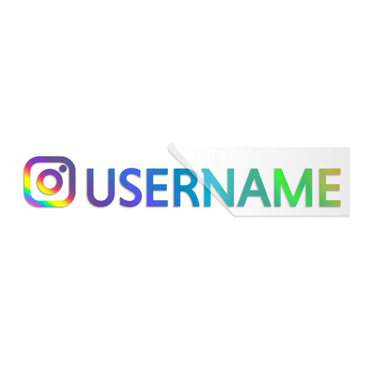 Instagram Custom Username Decal