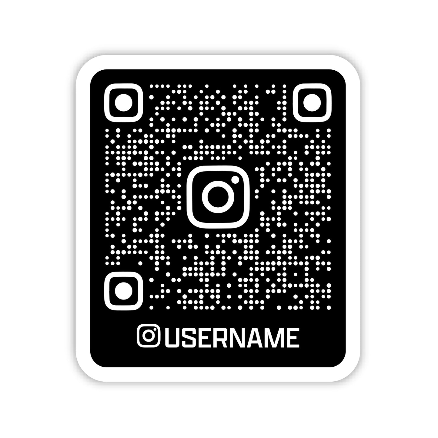 Instagram QR Code Vinyl Stickers