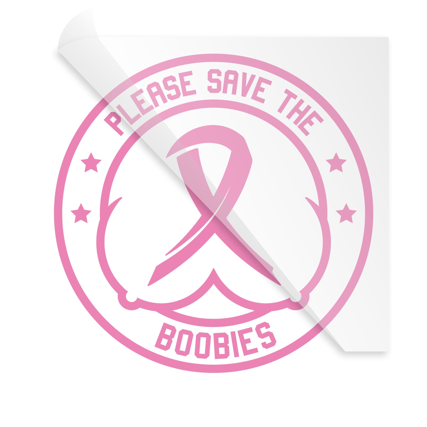 Please Save The Boobies Breast Cancer Awareness Heat Transfer