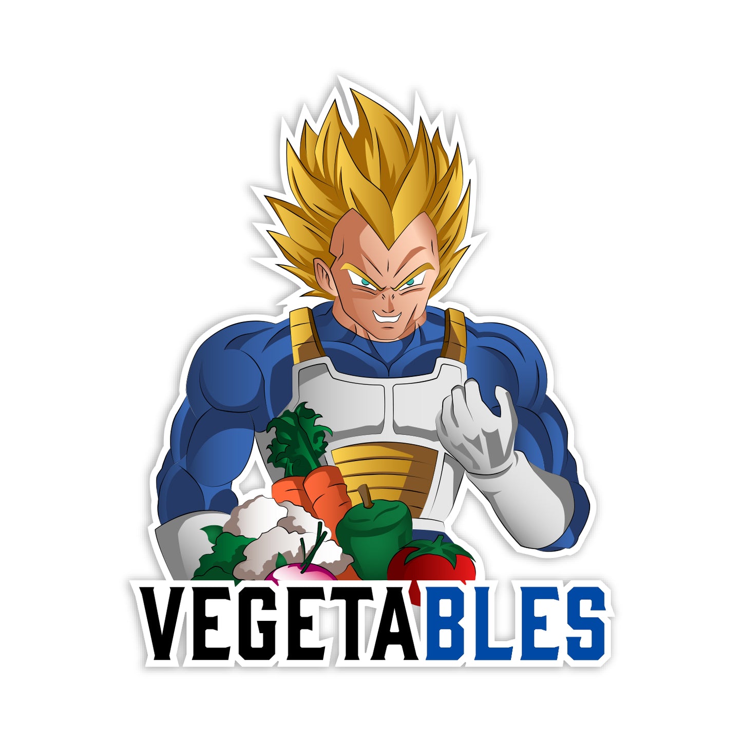 Vegeta Vegetables Sticker