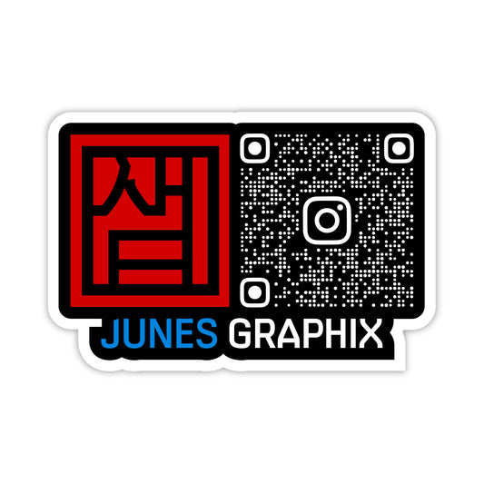 Instagram QR Code with Logo Vinyl Stickers