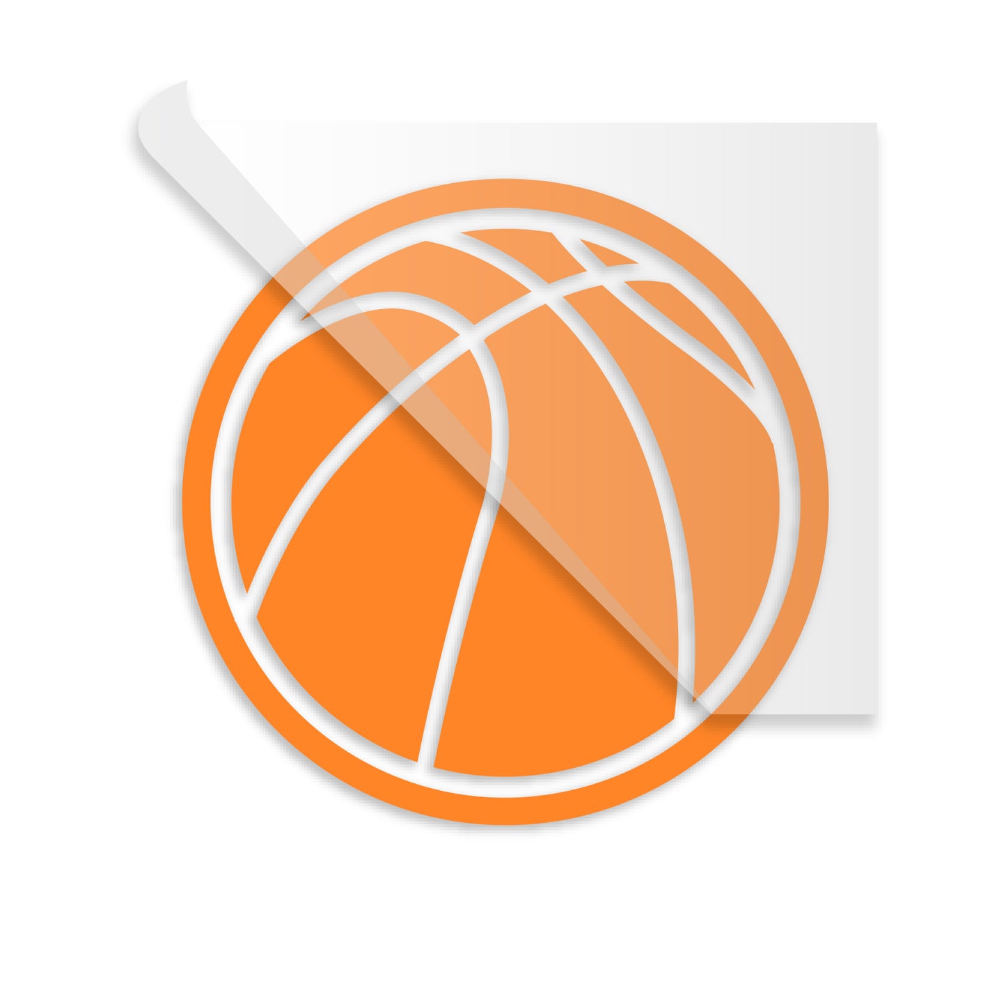 Basketball Silhouette Heat Transfer