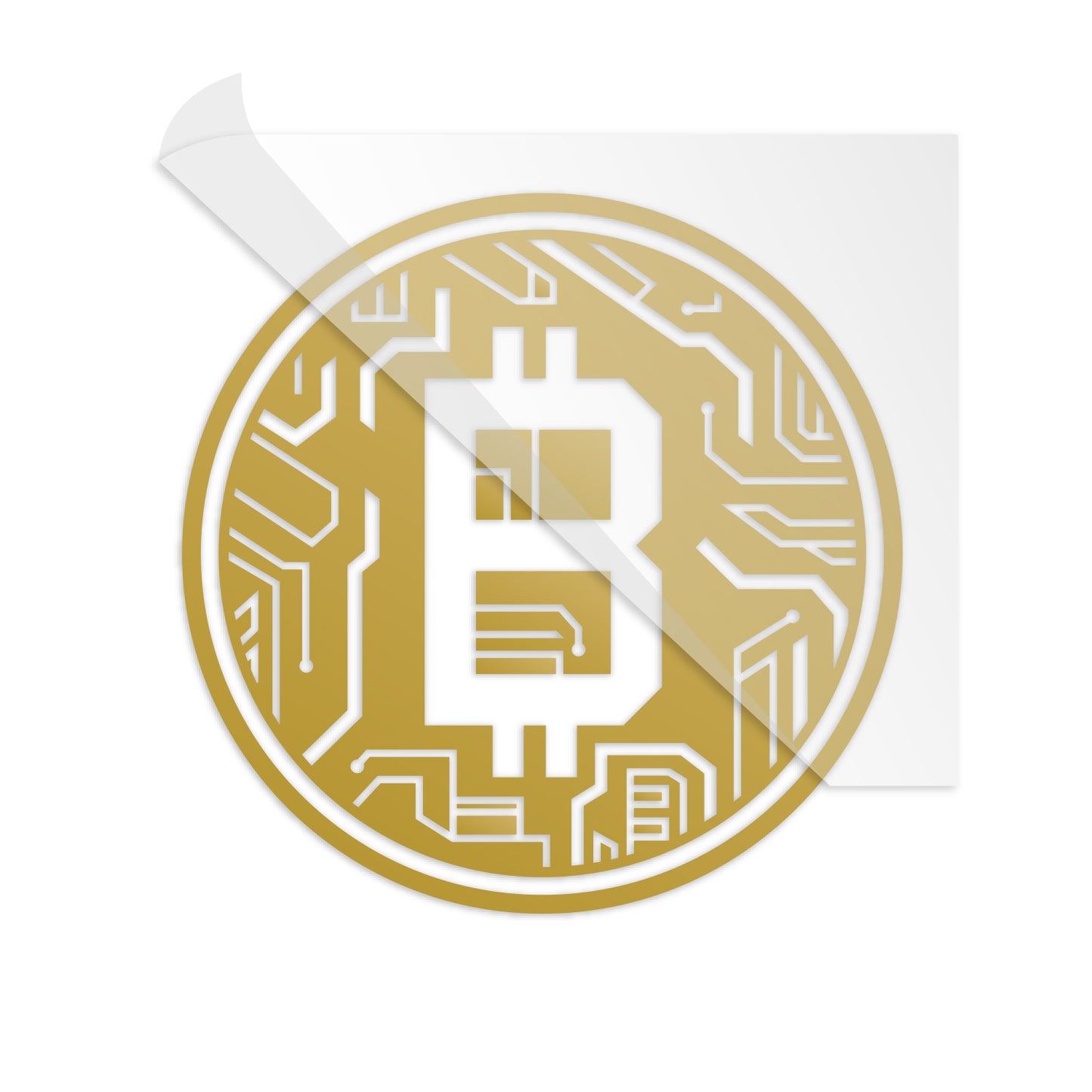 Bitcoin Crypto Circuit Coin Decal