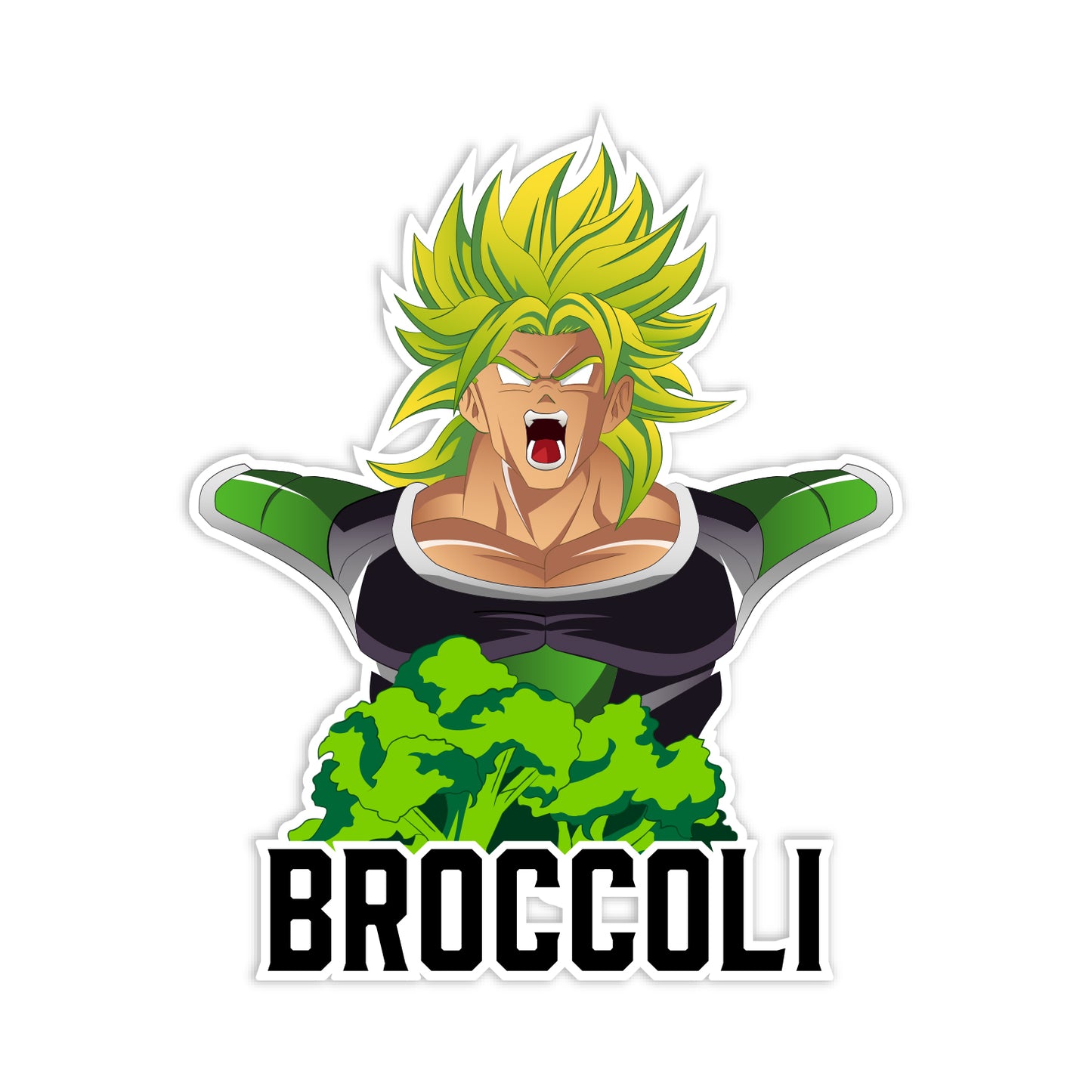 Broly Broccoli Sticker