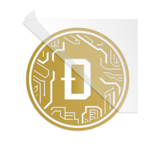 Dogecoin Crypto Circuit Coin Decal