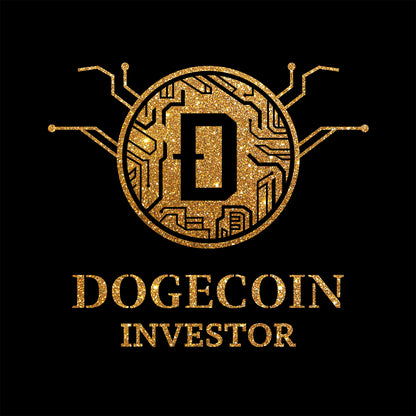 Dogecoin Investor Glitter Flake T-Shirt