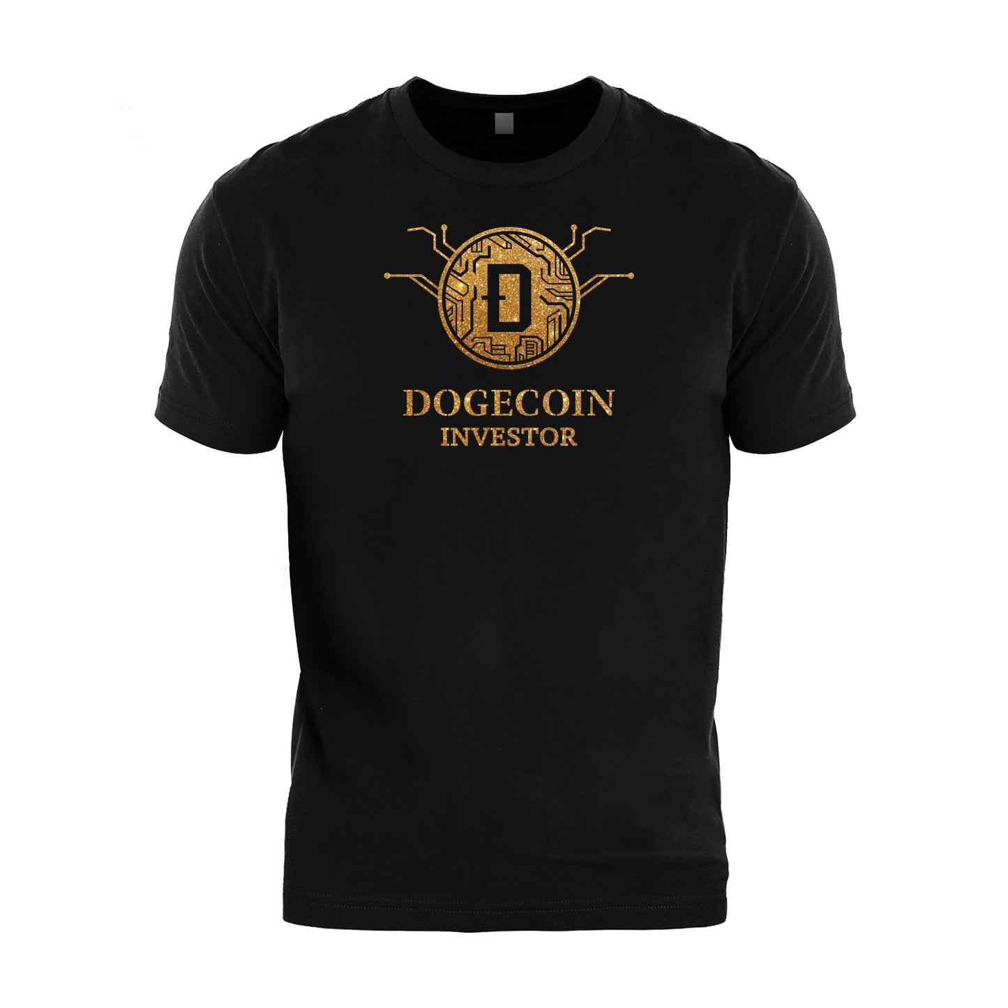 Dogecoin Investor Glitter Flake T-Shirt