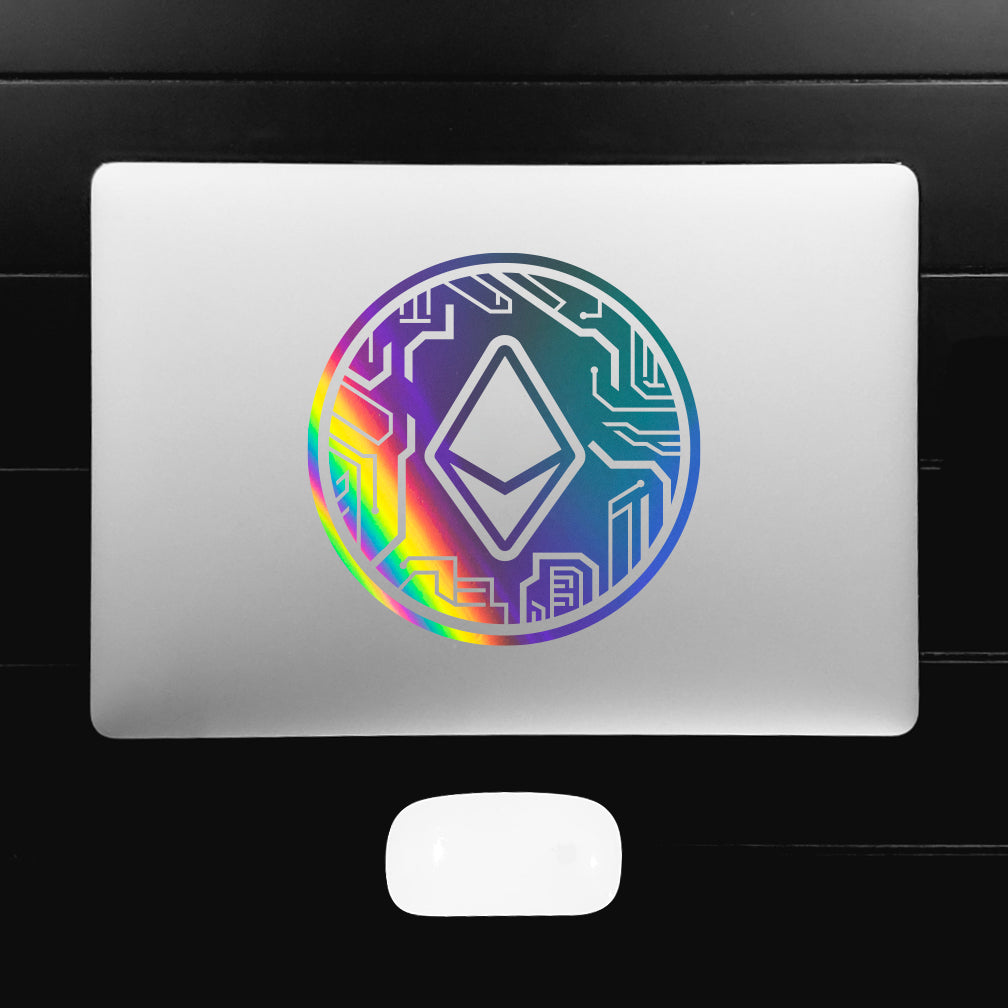 Ethereum Crypto Circuit Coin Decal